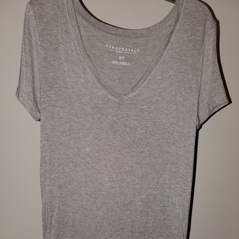 Gray vneck